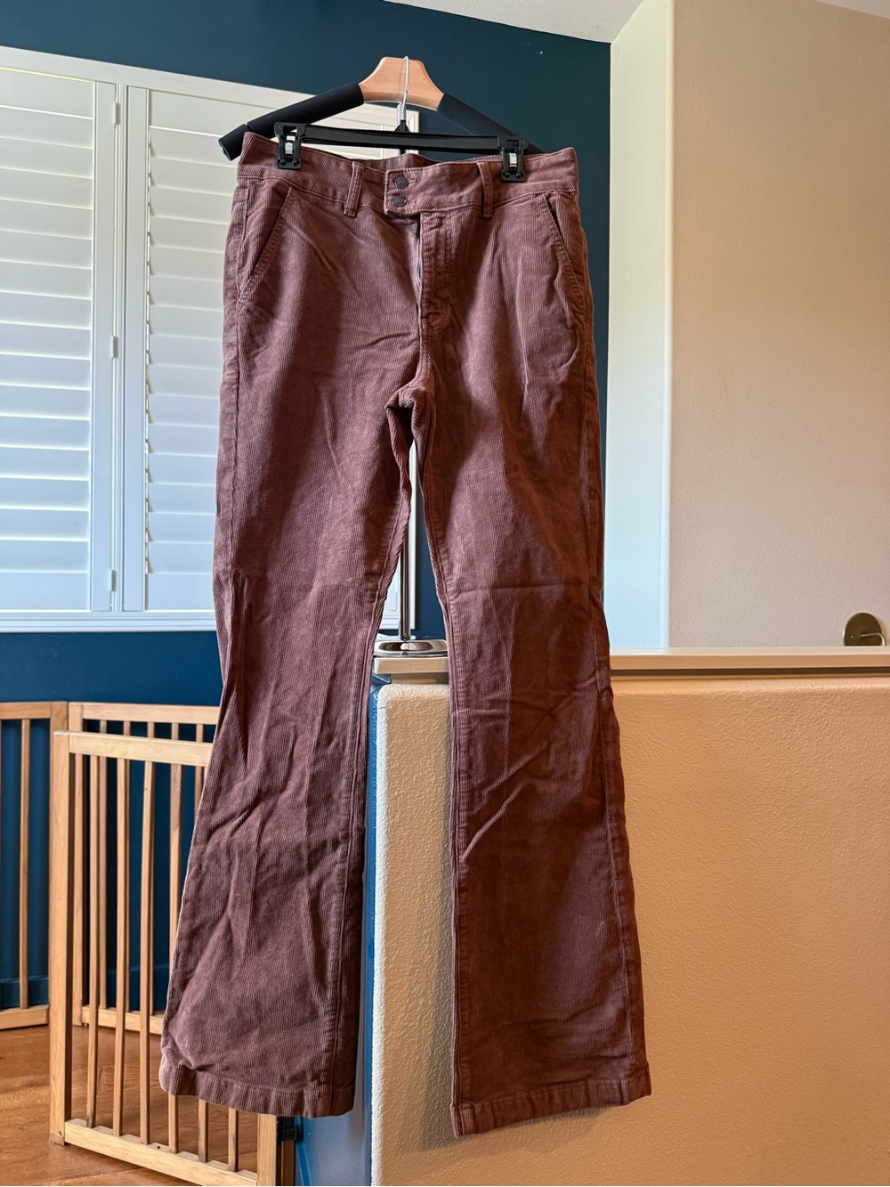 American Eagle Outfitters Brown Corduroy Flare Pants